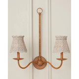 Annabelle Whitewashed Seagrass Tapered Chandelier Shade - LOOMLAN - Currey & Co - Chandeliers