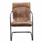 Ansel Grazed Leather Dining Chair (Set Of 2) - LOOMLAN - Moe's Home - Dining Chairs