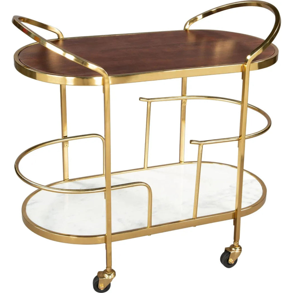 Antalya Bar Cart Multicolor - LOOMLAN - Zuo Modern - Home Bar Carts