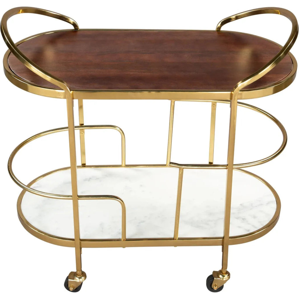 Antalya Bar Cart Multicolor - LOOMLAN - Zuo Modern - Home Bar Carts