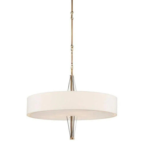 Antique Brass Clear White Lamont Chandelier - LOOMLAN - Currey & Co - Chandeliers