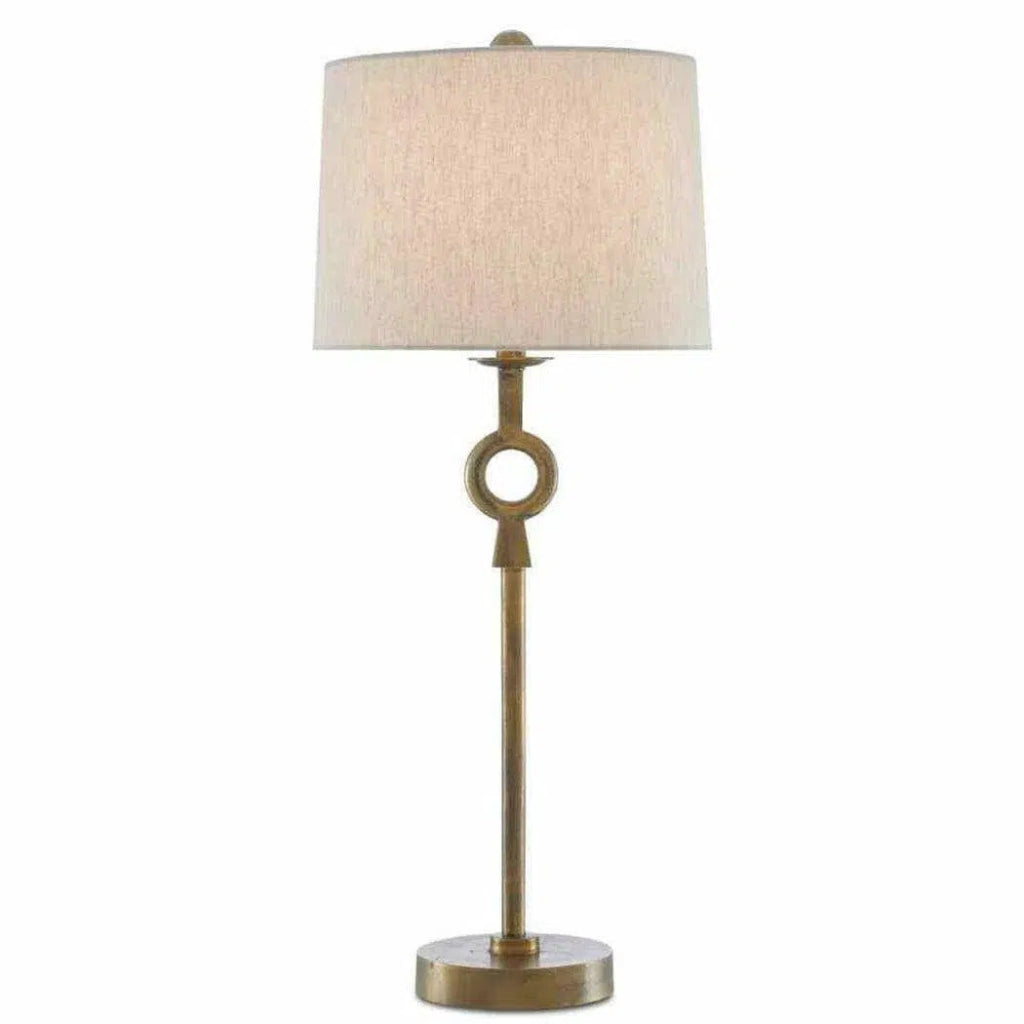 Antique Brass Germaine Table Lamp - LOOMLAN - Currey & Co - Table Lamps