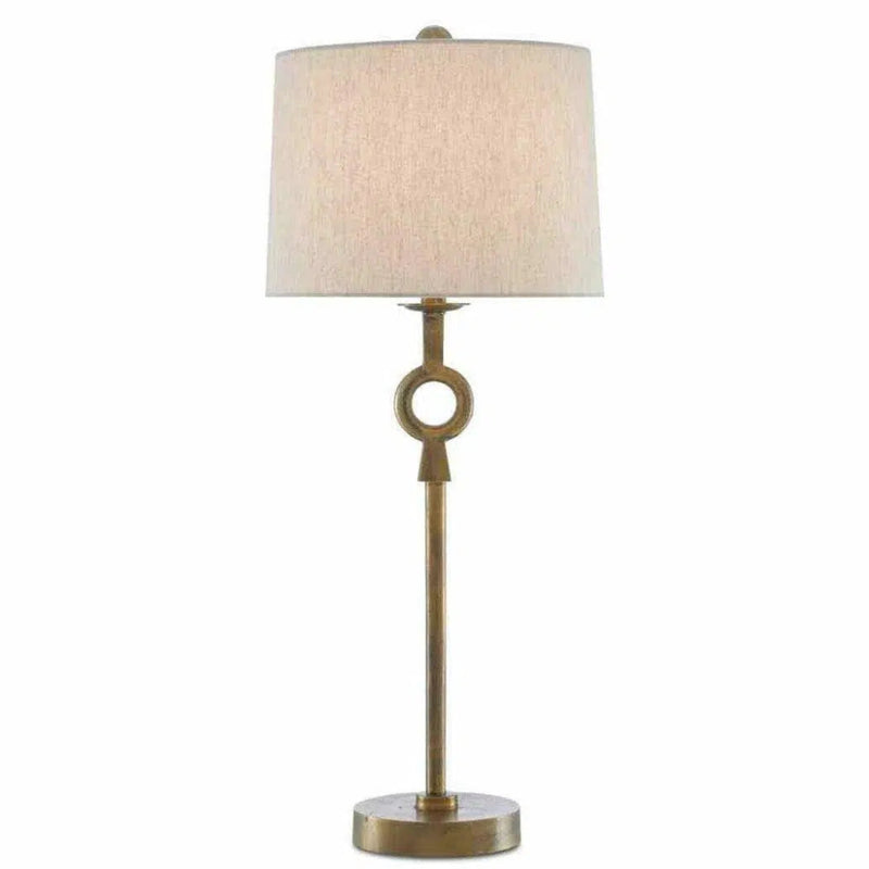 Antique Brass Germaine Table Lamp - LOOMLAN - Currey & Co - Table Lamps