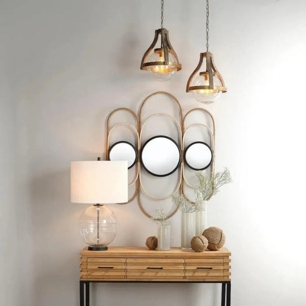 Antique Brass & Satellite Table Lamp - LOOMLAN - Jamie Young - Table Lamps