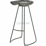 Antiqued Dining Tractor Bar Stool - LOOMLAN - LOOMLAN - Bar Stools