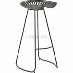 Antiqued Dining Tractor Bar Stool - LOOMLAN - LOOMLAN - Bar Stools