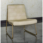 Anton Leather Armless Lounge Chair - LOOMLAN - SUNPAN - Accent Chairs