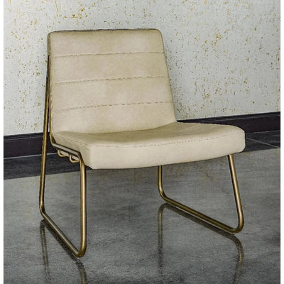 Anton Leather Armless Lounge Chair - LOOMLAN - SUNPAN - Accent Chairs