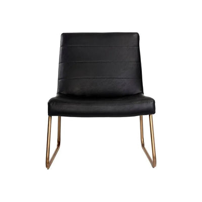 Anton Leather Armless Lounge Chair - LOOMLAN - SUNPAN - Accent Chairs