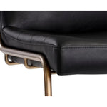 Anton Leather Armless Lounge Chair - LOOMLAN - SUNPAN - Accent Chairs