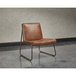 Anton Leather Armless Lounge Chair - LOOMLAN - SUNPAN - Accent Chairs