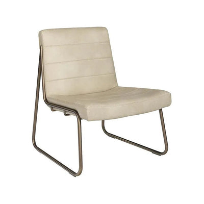 Anton Leather Armless Lounge Chair - LOOMLAN - SUNPAN - Accent Chairs