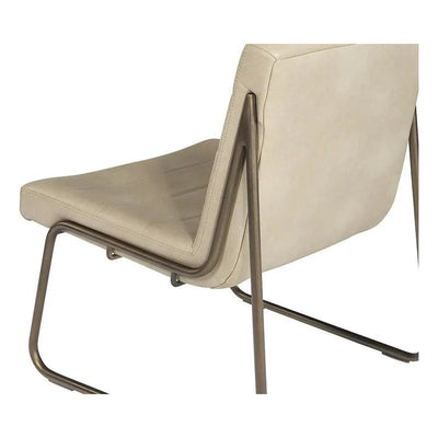 Anton Leather Armless Lounge Chair - LOOMLAN - SUNPAN - Accent Chairs