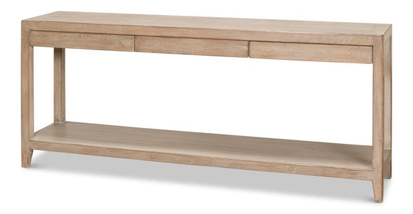 Anton Wooden Rectangular Console Table - LOOMLAN - Sarreid - Console Tables