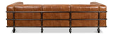 Antwerp Vintage Leather Sofa - LOOMLAN - Sarreid - Sofas & Loveseats