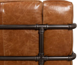 Antwerp Vintage Leather Sofa - LOOMLAN - Sarreid - Sofas & Loveseats