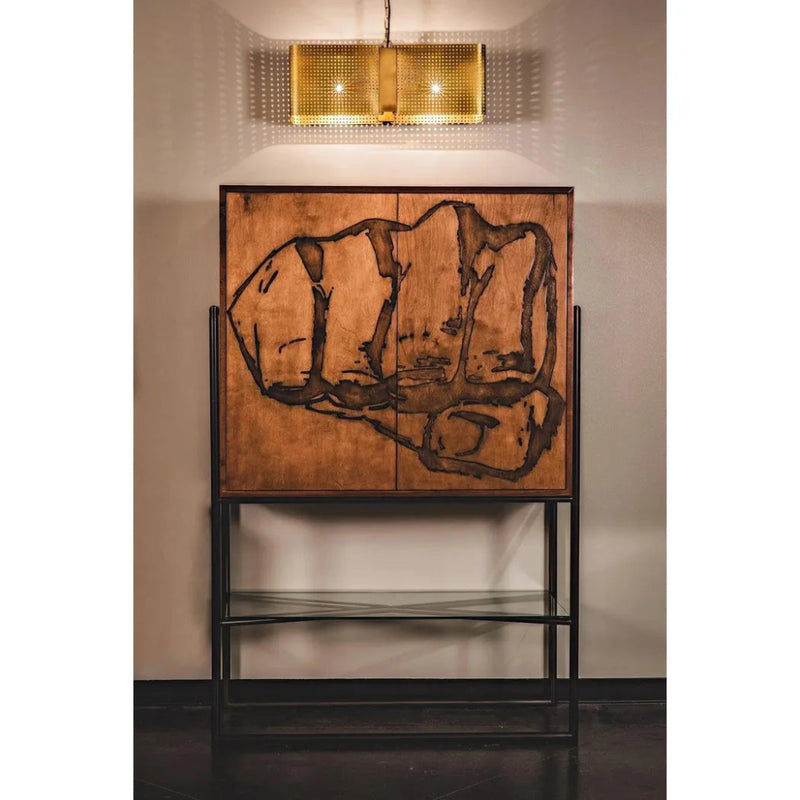 Apollo Metal Lantern With Brass Finish - LOOMLAN - Noir - Pendants
