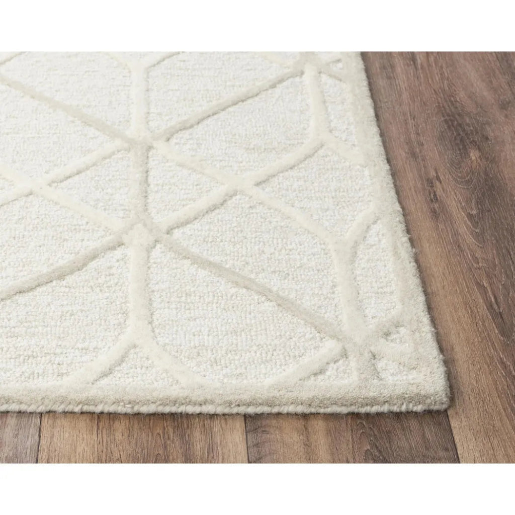 Apso Geometric Beige Living Room Rug - LOOMLAN - LOOMLAN - Area Rugs