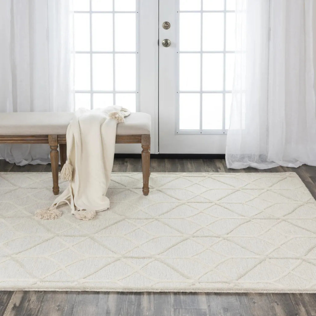 Apso Geometric Beige Living Room Rug - LOOMLAN - LOOMLAN - Area Rugs