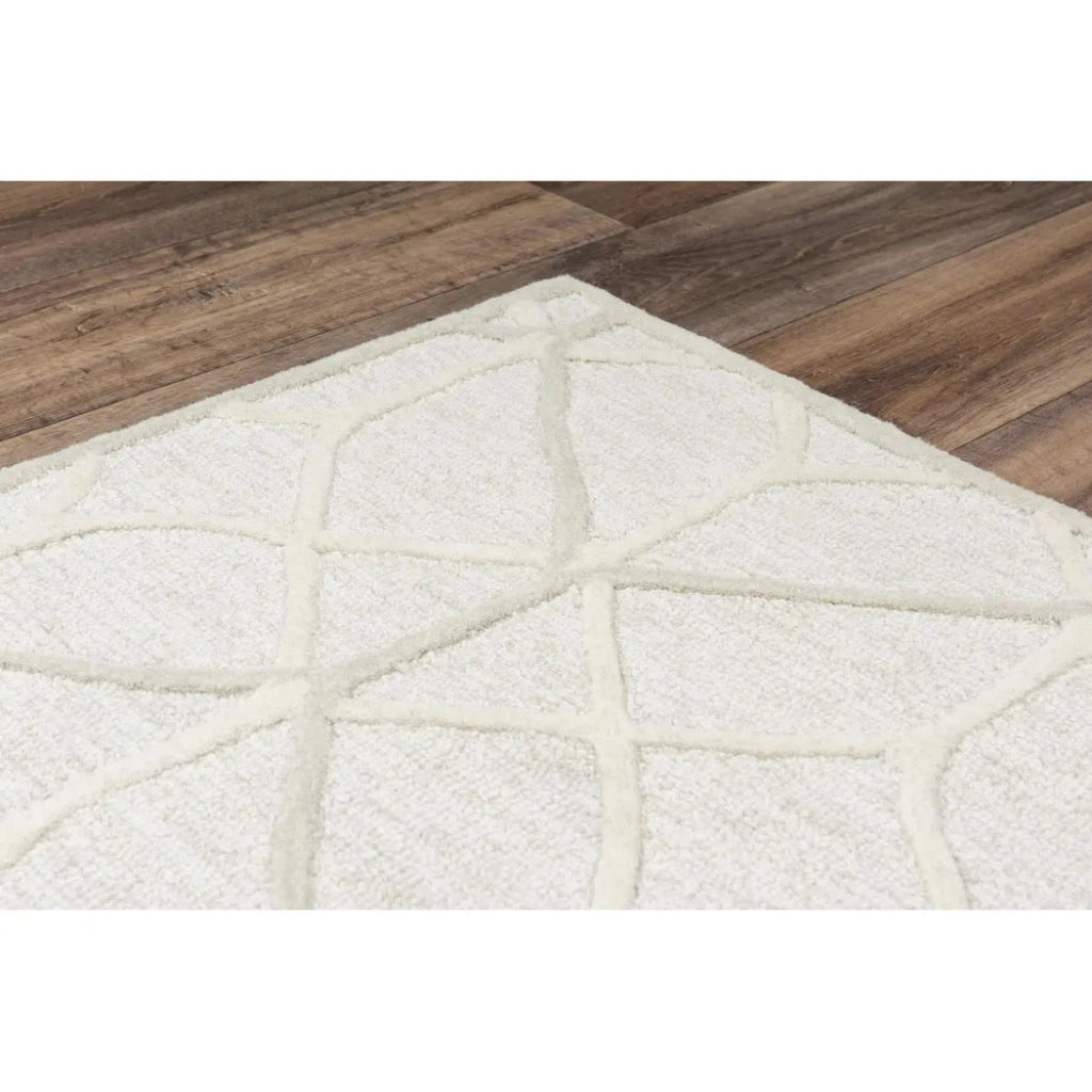 Apso Geometric Beige Living Room Rug - LOOMLAN - LOOMLAN - Area Rugs