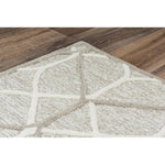 Aqsa Geometric Brown Living Room Rug - LOOMLAN - LOOMLAN - Area Rugs