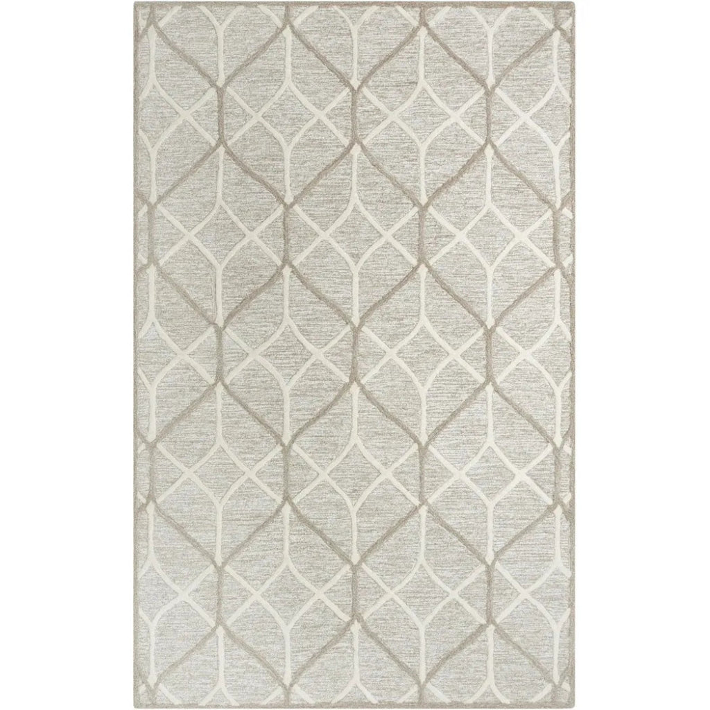 Aqsa Geometric Brown Living Room Rug - LOOMLAN - LOOMLAN - Area Rugs