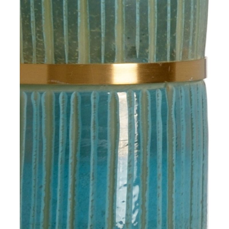 Aquafina Ribbed Cut Glass Table Lamp - LOOMLAN - Wildwood - Table Lamps