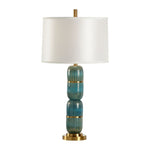 Aquafina Ribbed Cut Glass Table Lamp - LOOMLAN - Wildwood - Table Lamps