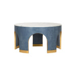 Aqueduct Marble Top Round Cocktail Table - LOOMLAN - Chelsea House - Coffee Tables