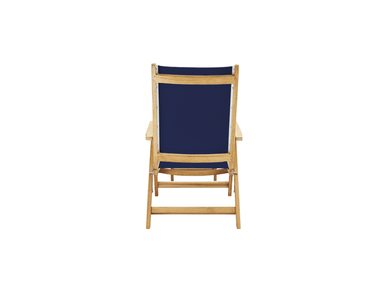 Aquitania Teak Patio Folding Lounge Deck Chair - LOOMLAN - HiTeak - Outdoor Lounge Chairs