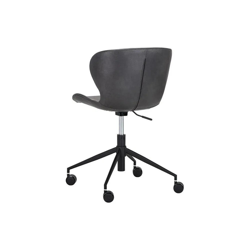 Arabella Leather Armless Office Chair - LOOMLAN - SUNPAN - Office Chairs