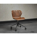 Arabella Leather Armless Office Chair - LOOMLAN - SUNPAN - Office Chairs