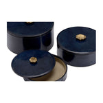 Arabella Leather Decorative Box (Set of 3) - LOOMLAN - Wildwood - Boxes & Bowls