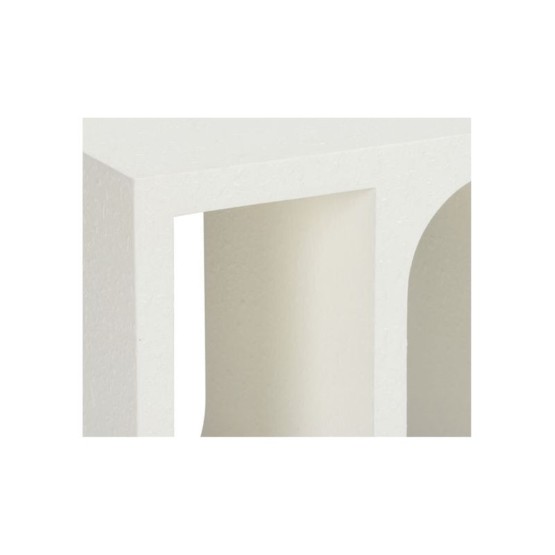 Arcade Architectural Designed White End Table - LOOMLAN - Wildwood - Side Tables