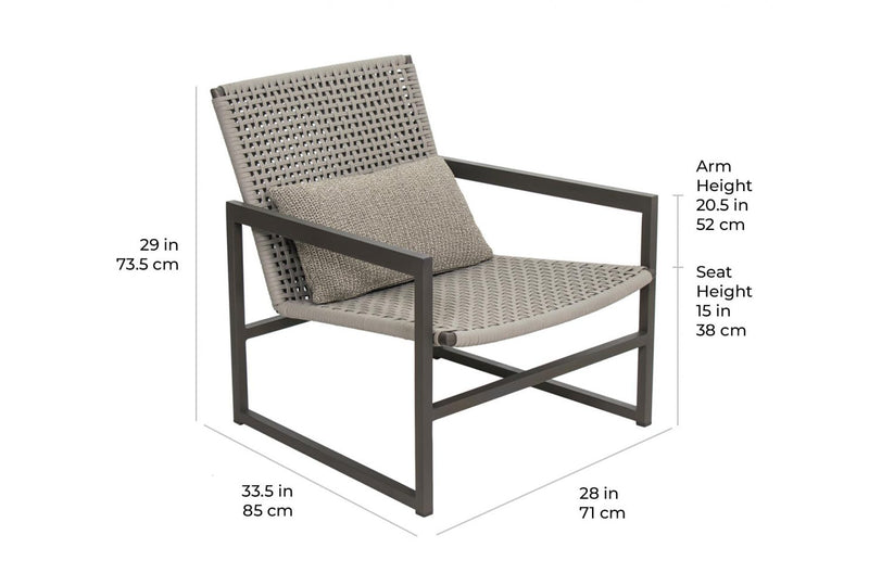 Torres Strait Lounge Chair - Nut Brown Outdoor