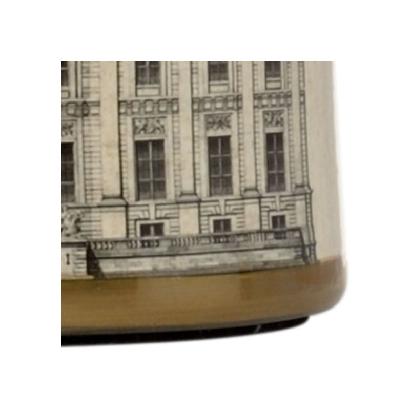 Architectural Stroll White Glazed Ceramic Table Lamp (Sm) - LOOMLAN - Wildwood - Table Lamps