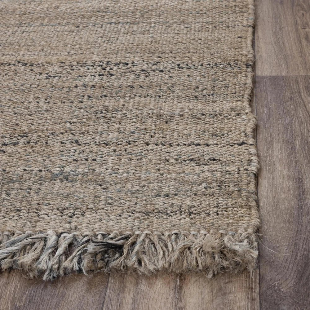 Arco Beige Jute Rug 9x12 For Living Room - LOOMLAN - LOOMLAN - Area Rugs