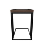 Arden C - Shaped Wooden Rectangular Side Table - LOOMLAN - SUNPAN - Side Tables