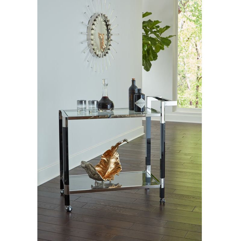 Arden Polished Nickel Finish Wall Mirror - LOOMLAN - Wildwood - Wall Mirrors