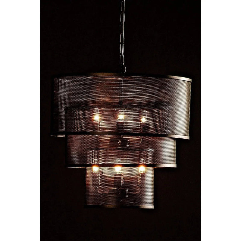 Arena Black Steel Pendant - LOOMLAN - Noir - Pendants