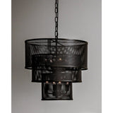Arena Black Steel Pendant - LOOMLAN - Noir - Pendants