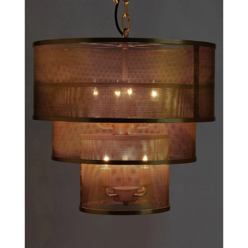 Arena Metal Pendant With Brass Finish - LOOMLAN - Noir - Pendants