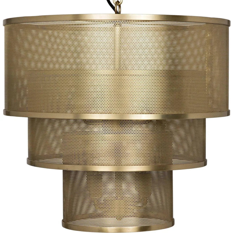 Arena Metal Pendant With Brass Finish - LOOMLAN - Noir - Pendants