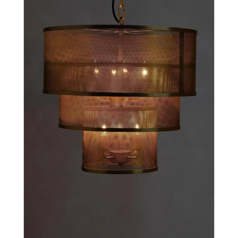Arena Metal Pendant With Brass Finish - LOOMLAN - Noir - Pendants