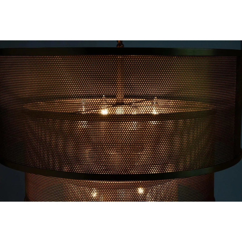 Arena Metal Pendant With Brass Finish - LOOMLAN - Noir - Pendants