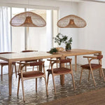 Aria Natural Rattan Chandelier Pendant Light - LOOMLAN - Artesia - Chandeliers