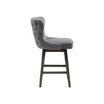 Ariana Leather Swivel Counter Stool - LOOMLAN - SUNPAN - Counter Stools