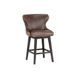 Ariana Leather Swivel Counter Stool - LOOMLAN - SUNPAN - Counter Stools