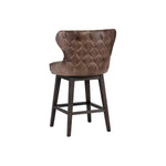 Ariana Leather Swivel Counter Stool - LOOMLAN - SUNPAN - Counter Stools