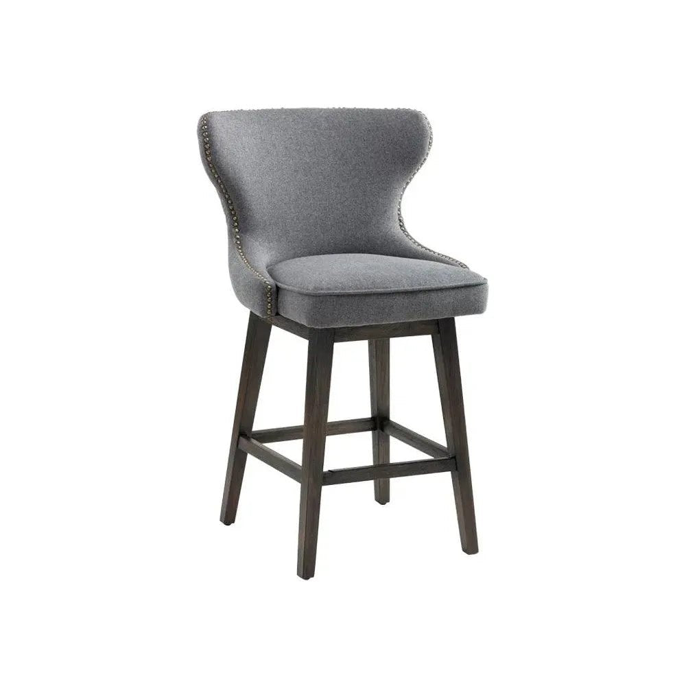 Ariana Leather Swivel Counter Stool - LOOMLAN - SUNPAN - Counter Stools